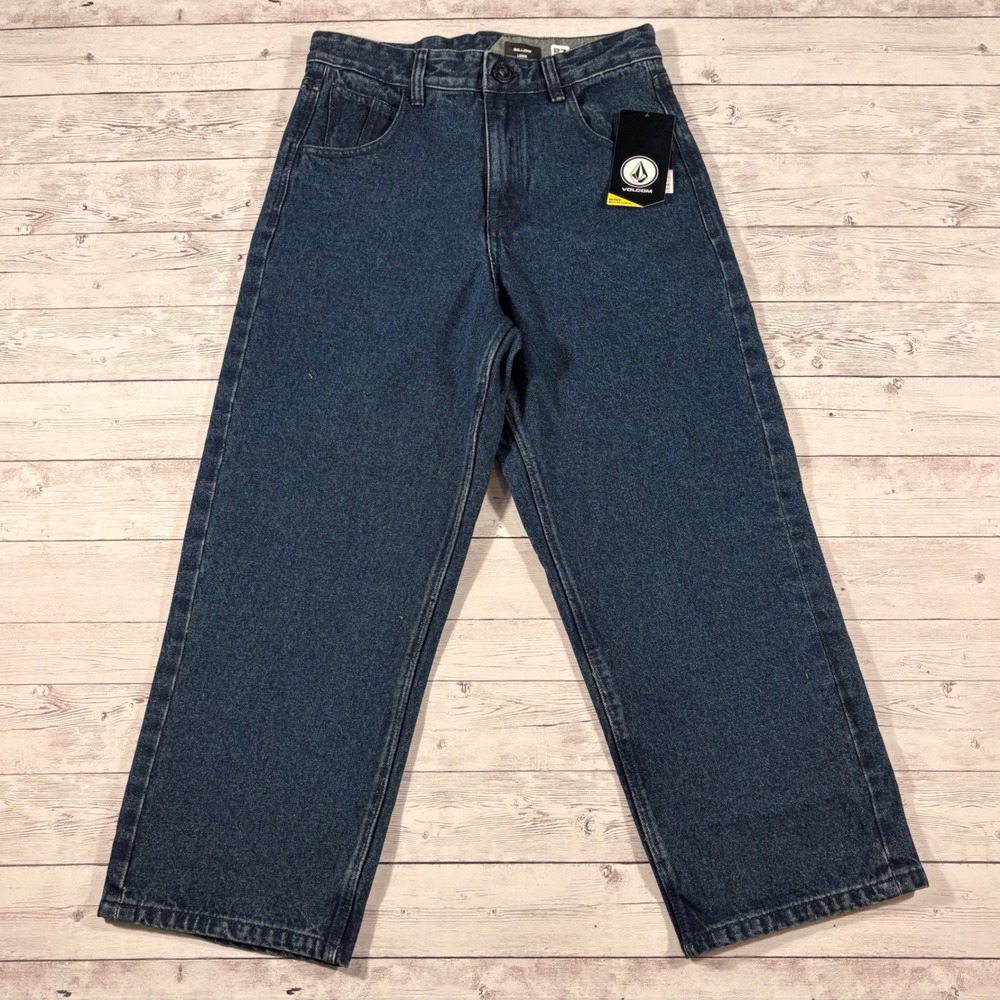 Volcom Billow Loose Fit Jeans Mens 28 Medium Wash Wide Leg Skate DA145AVB